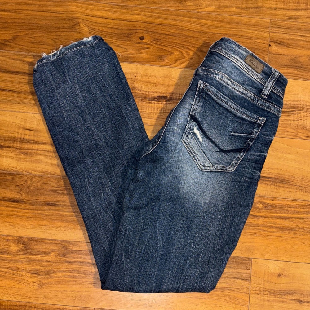 BKE Stella Slim Fit Low Rise Straight Jeans Sz 27 x 31.5 - Picture 3 of 6